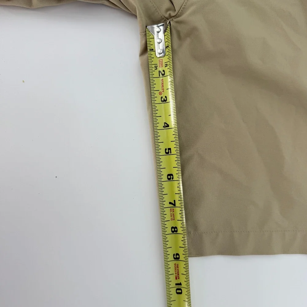 Polo Ralph Lauren Mens 38 Performance Golf Shorts Tan Khaki Stretch Flat Front